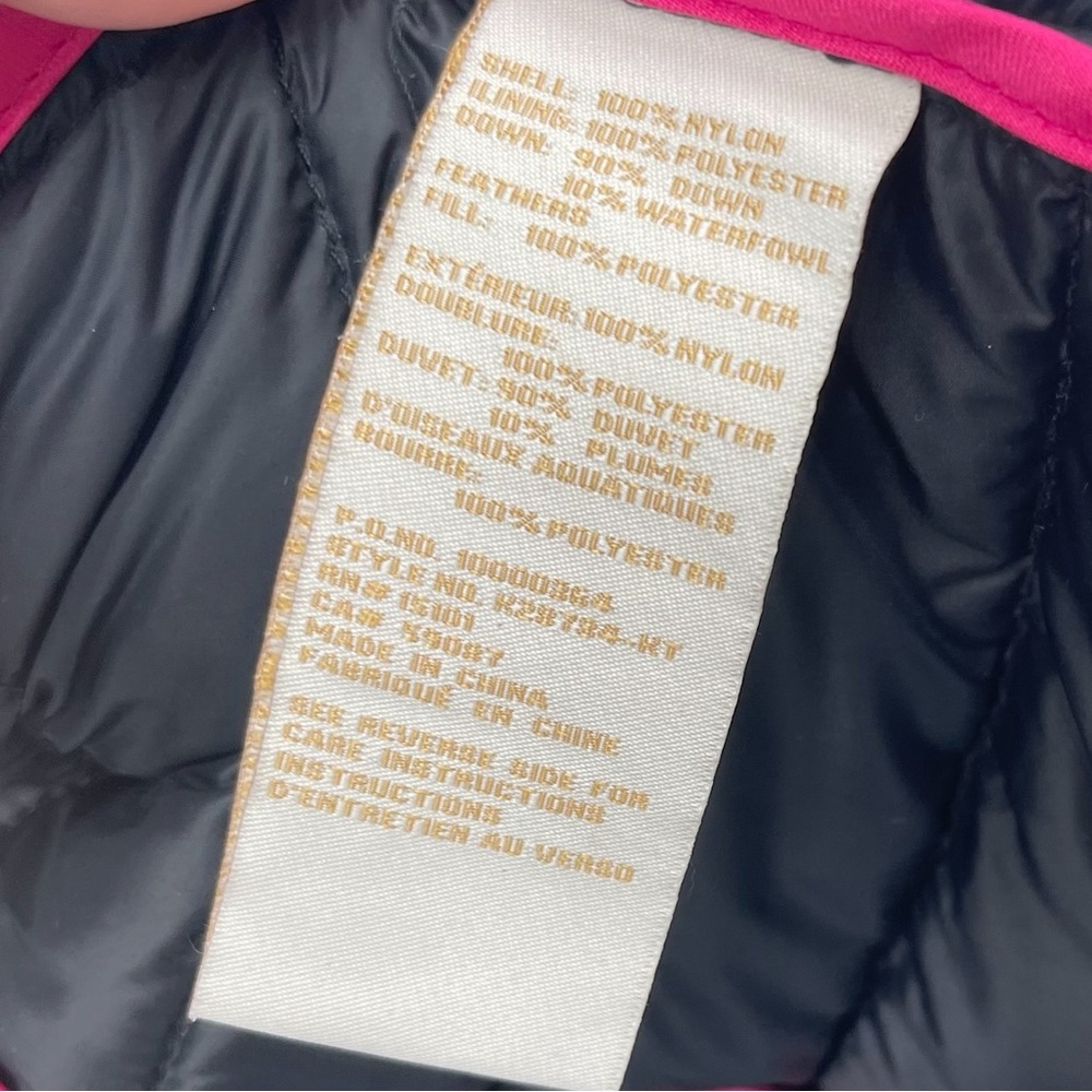 Kate Spade Quilted Down Puffer Full Zip Lightweight Hooded Jacket Black Small P - Picture 9 of 17